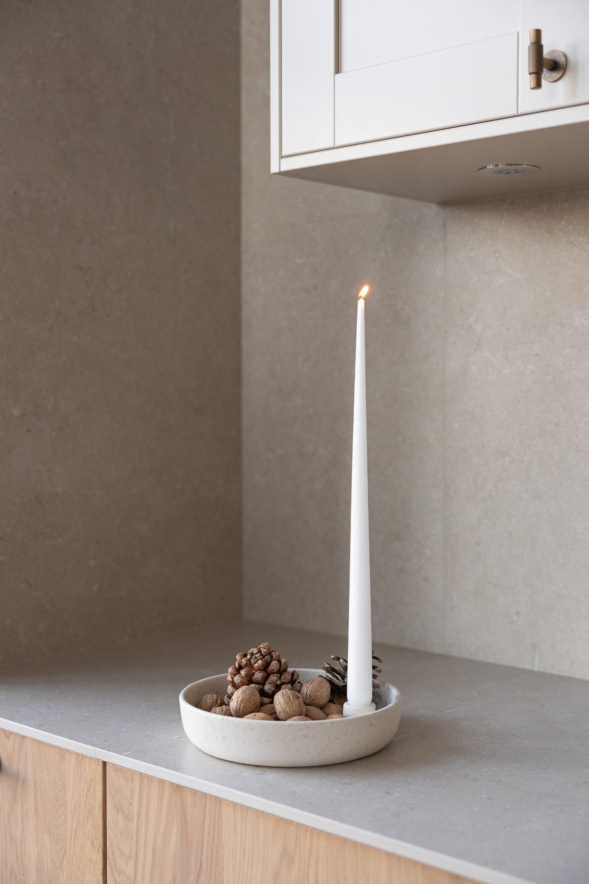 Candle holder bowl Bolmen in graphite