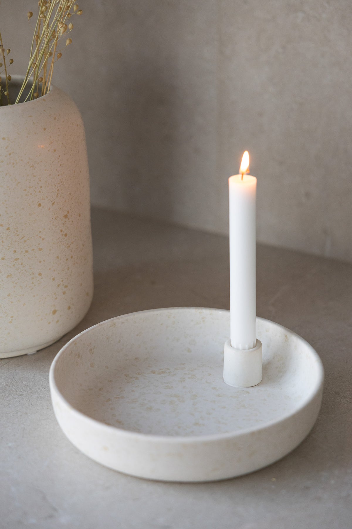 Candle holder bowl Bolmen in graphite