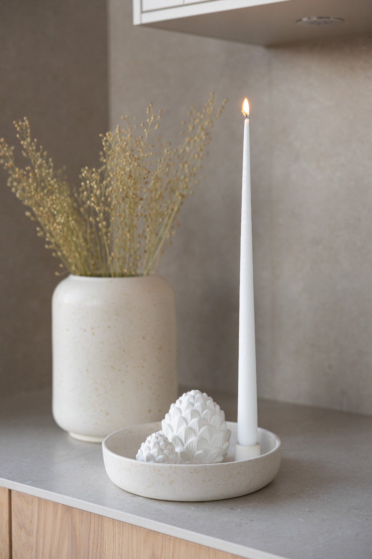 Candle holder bowl Bolmen in graphite