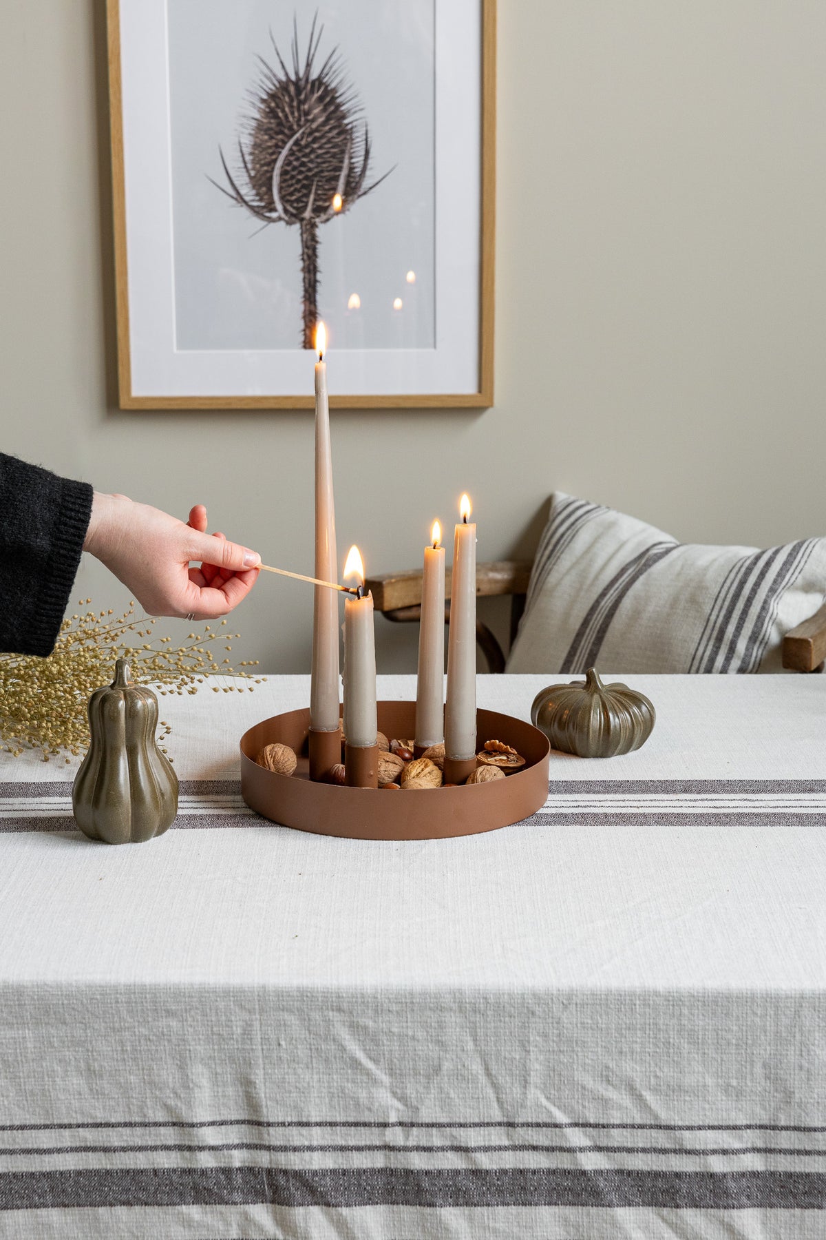 Adventskranz Schale Kerzenhalter Kerzenständer SUND skandinavisches Design Storefactory