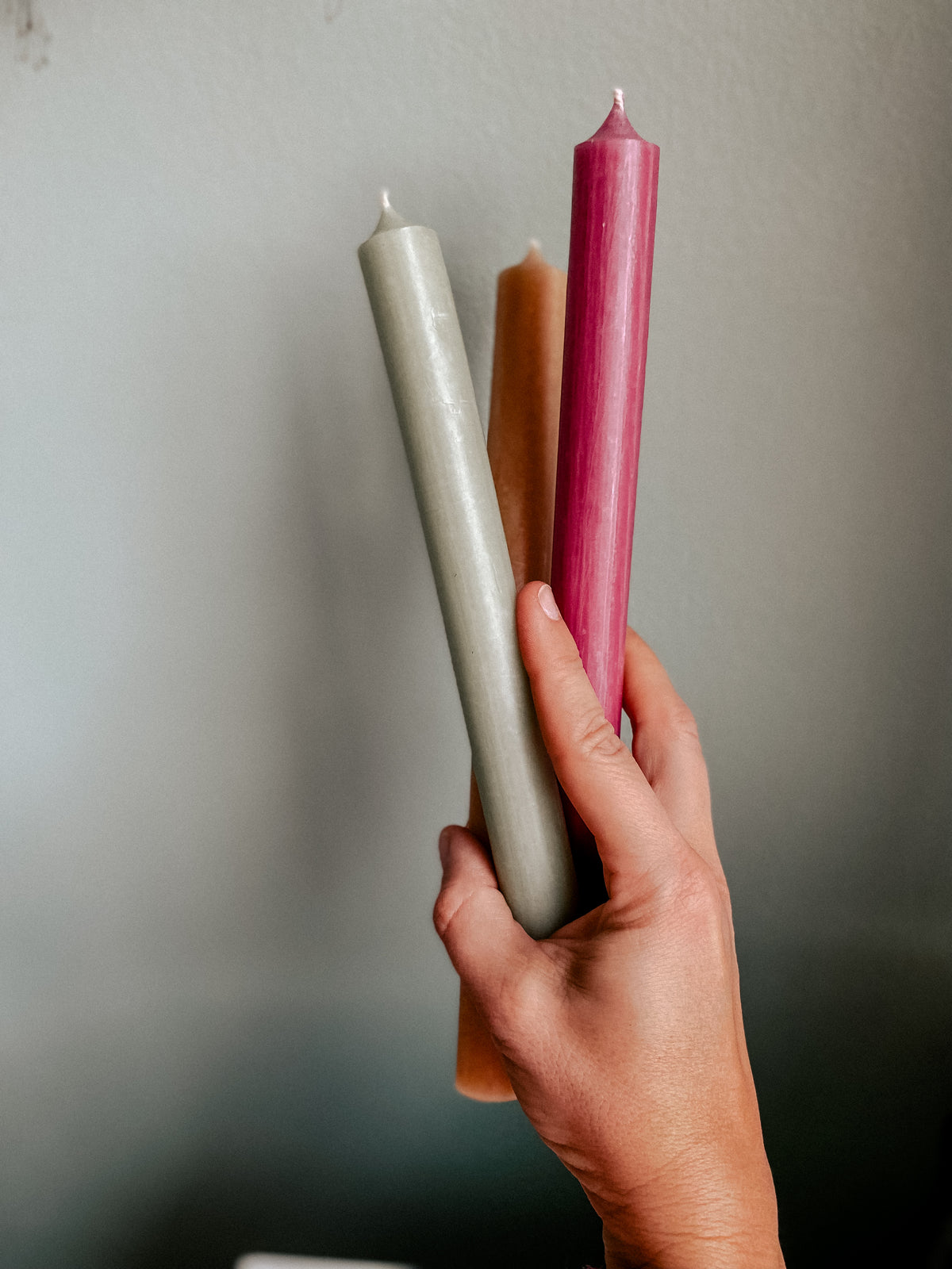 Extra lange Stabkerzen - einzeln, verschiedene Farben
