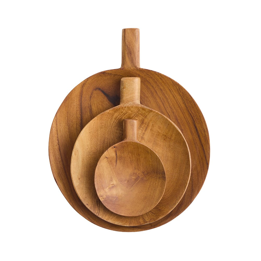 Holzbrett Brettchen Holz Teak Original Home skandinavisch Schneidebrett Servierteller