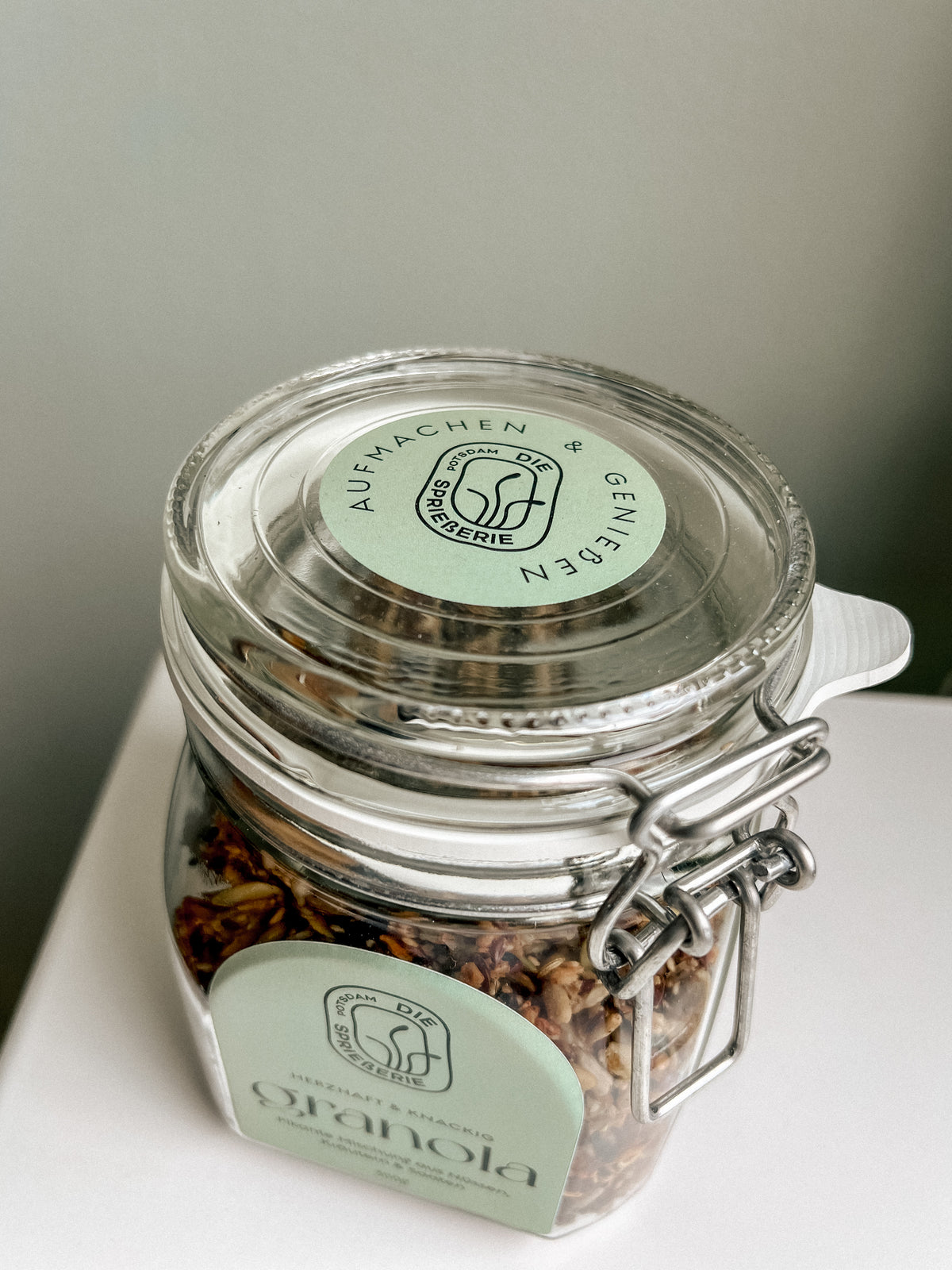 Die Spriesserie Granola glutenfrei salty herzhaft Nuss Knuspermischung Snack Müsli made in Potsdam