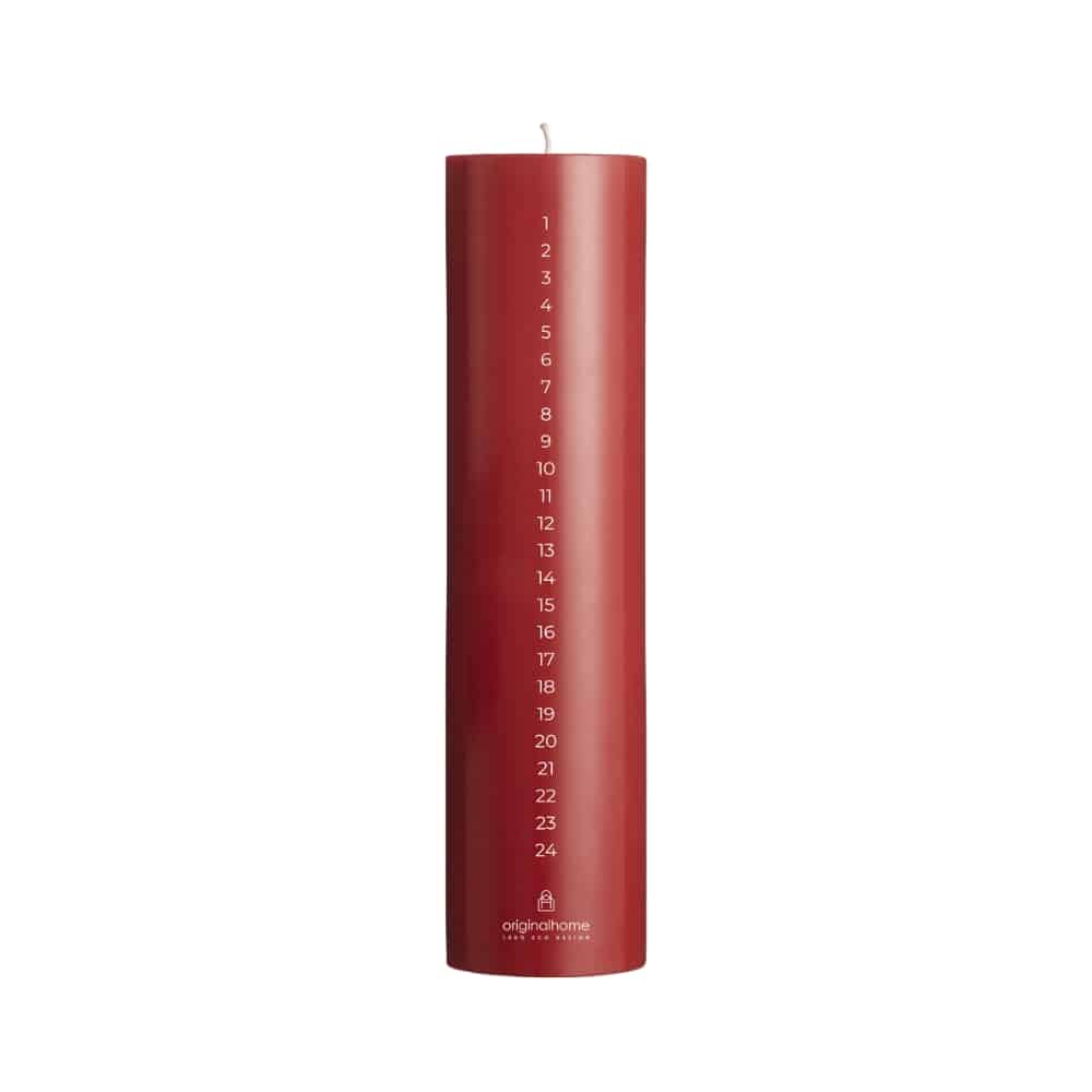 Adentskerze Weihnachten Kerze Rot Origina Home