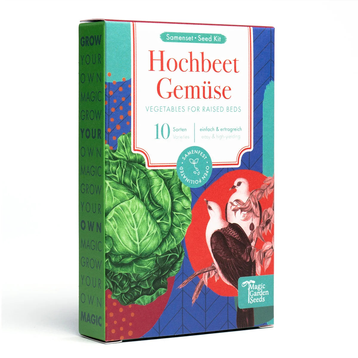 Gemüse Hochbeet Saatgut samenfest Magic Garden Seeds Rote Beete Möhre Salat Zwiebel