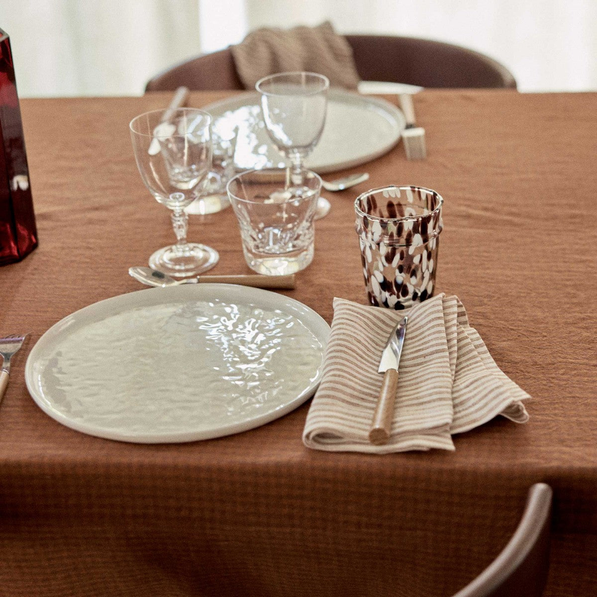 Tischdecke Leinen kariert Gabrielle Paris