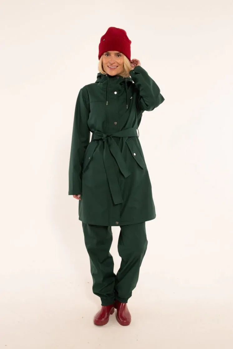 Regenjacke Regenmantel Jacke Mantel Regenpincho Danefae Rainlover Grün Deep Forest