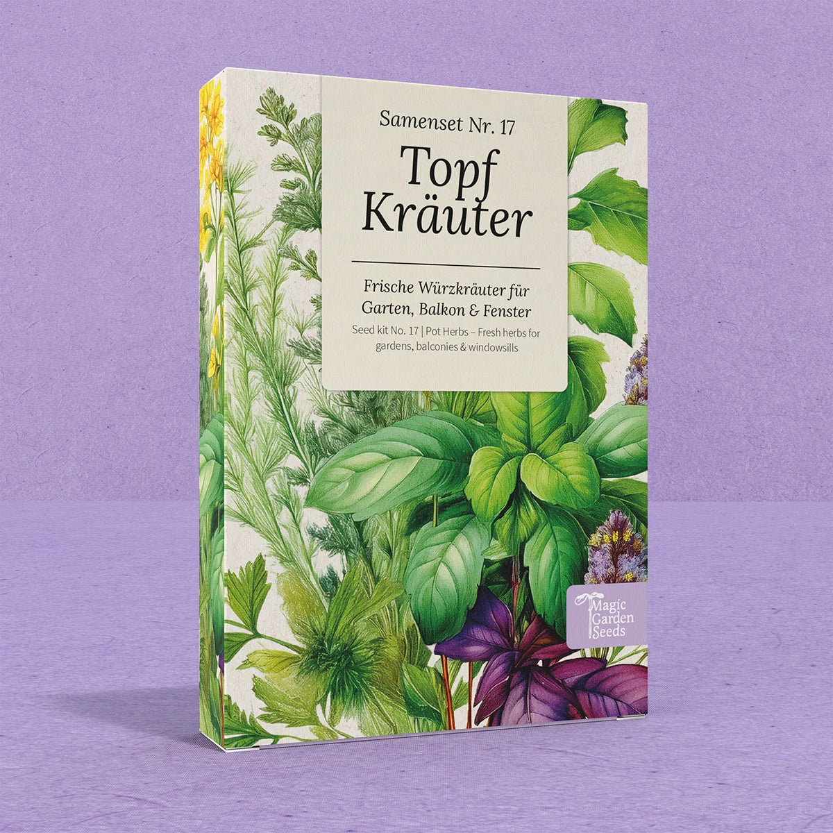 Kräutergarten Fensterbank Topfkräuter Saatgut samenfest Magic Garden Seeds