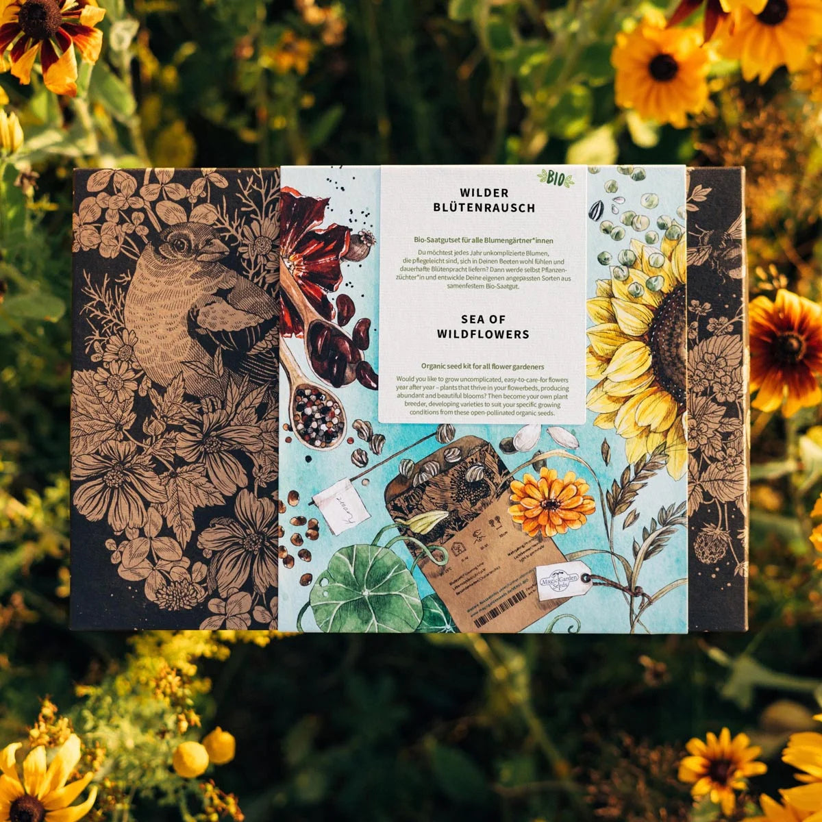 Wilder Blütenrausch Saatgut Set Blumengärtnerin Schnittblumengarten Bio Samen Magic Garden Seeds Samentüten