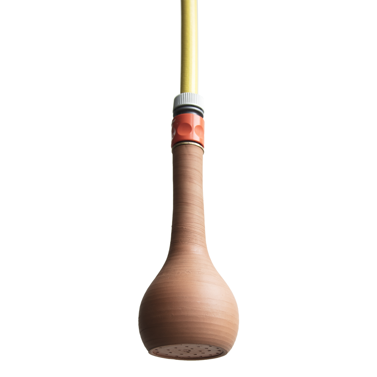 Outdoor shower - terracotta hose shower