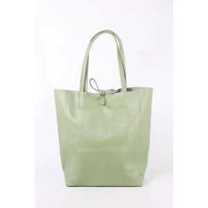 Shopper Tasche Ledertasche Beutel Maison Fanli Salbei Henkeltasche