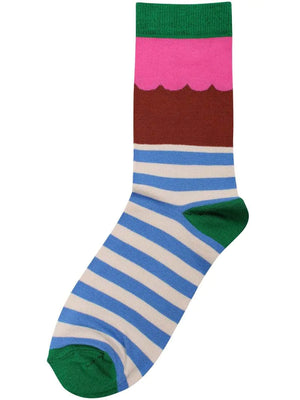 Bild in Slideshow öffnen, Danefae Socken Danewalk with me Muster bunt Jamboree unisex Jungen Mädchen Damen multicolor
