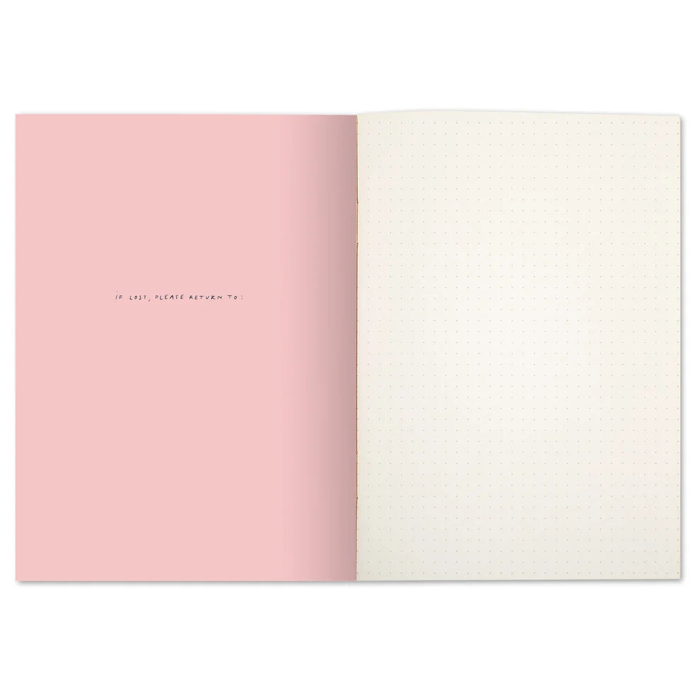 Notizbuch Schwan Heft Malbuch gepunktet Schwan Blumen Pleased to meet