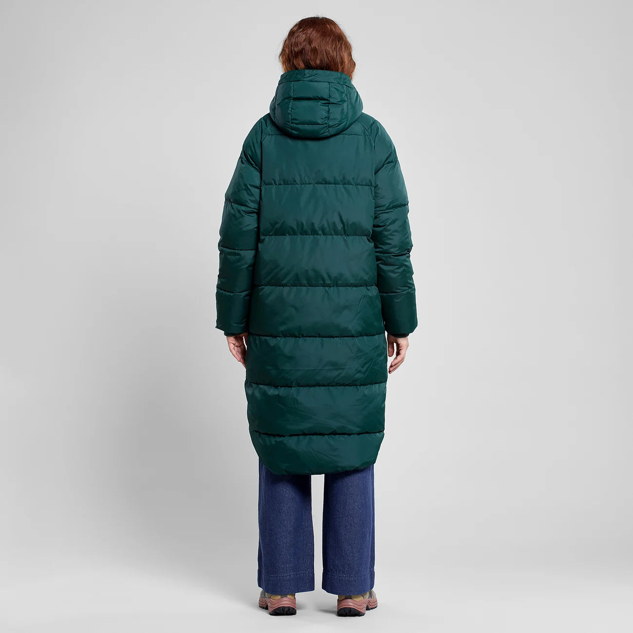 Puffer winter coat in Pine Green