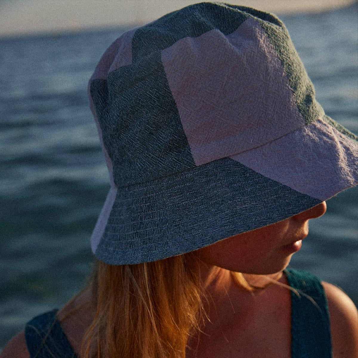  Sonnenhut Mütze Cap Blau Rosa Rose fair fashion Gabrielle Paris