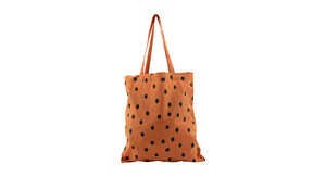 Baumwolle Tasche Beutel Gemüsebeutel Sportbeutel Shopper Punkte Orange