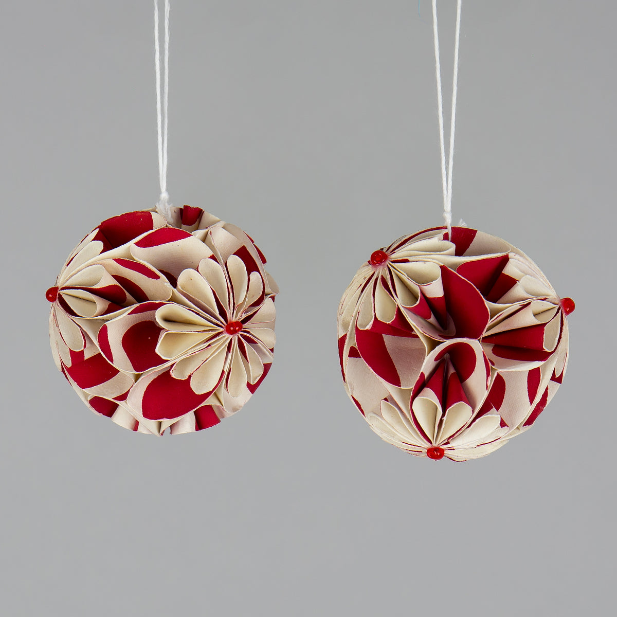 Flower Ball Origami Weihnachtsbaumschmuck Anhänger A world of craft Geschenk