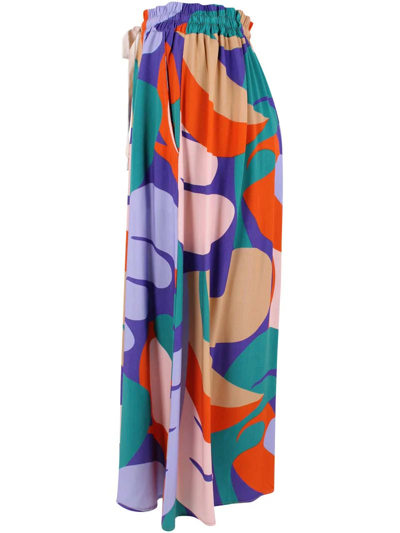 Rock Taschen Danefae Bündchen Viskose Cold Purple Trops