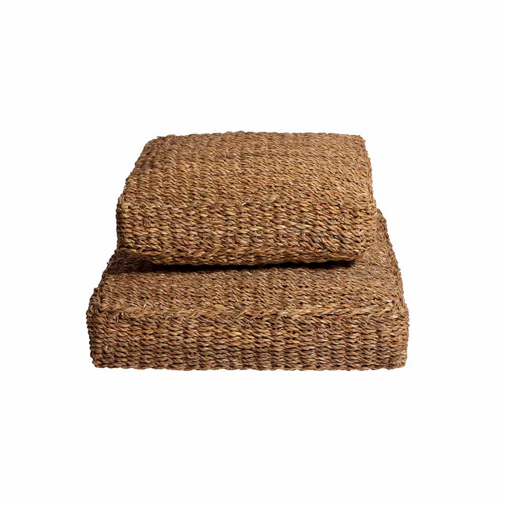 Sitzkissen & Pouf aus Seegras