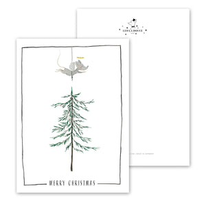 WeihnachtsWeihnachtskarte Merry Christmas Weihnachtsbaum Leo La Douce
