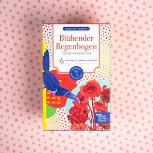 Blumensamen Schnittblumen Blumengarten Wildblumen samenfest Magic Garden Seeds Dahlie Kornblume Regenbogen insektenfreundlich Blühmischung