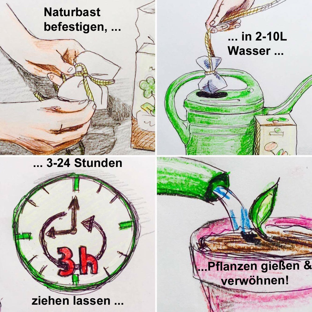 Kompost Tee Pflanzensud GartenLeben Mikroorganismen natürlich biologisch düngen Dünger Schädlingsbekämpfung Pflanzenschutzmittel