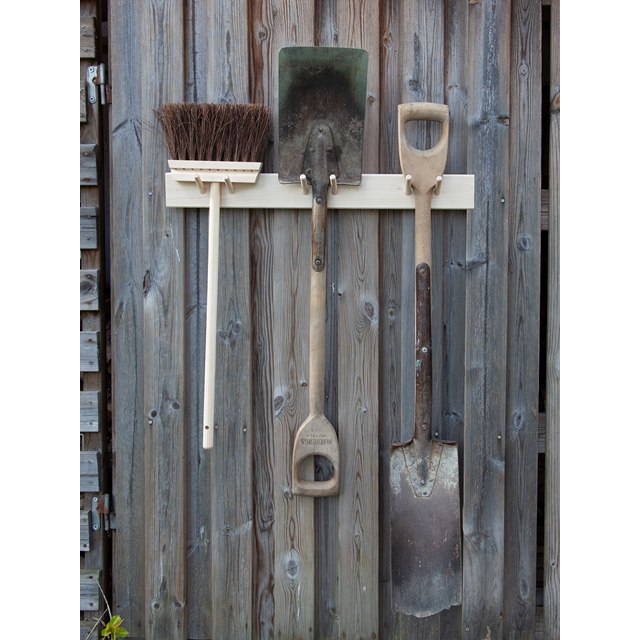 Hakenleiste Garderobe Gartenwerkzeug Leiste Birkenholz Iris Hantverk