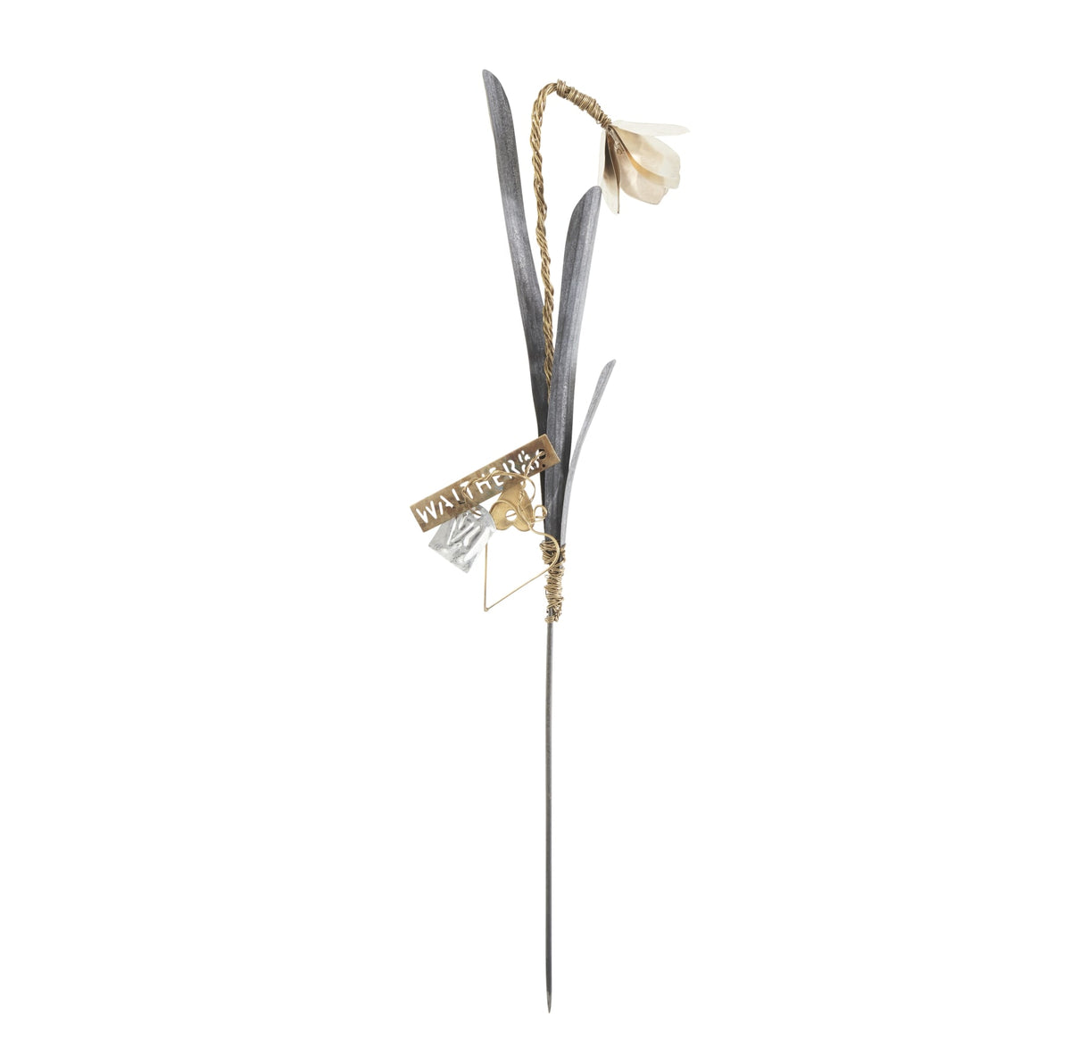 Schneeglöckchen Anhänger Metall vergoldet Blüte Kunstblume Walther & Co. dänisches Design skandinavisch Frühblüher