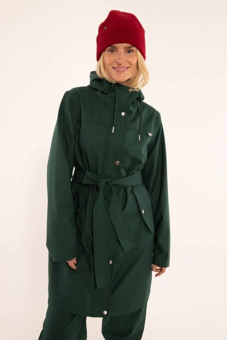 Regenjacke Regenmantel Jacke Mantel Regenpincho Danefae Rainlover Grün Deep Forest