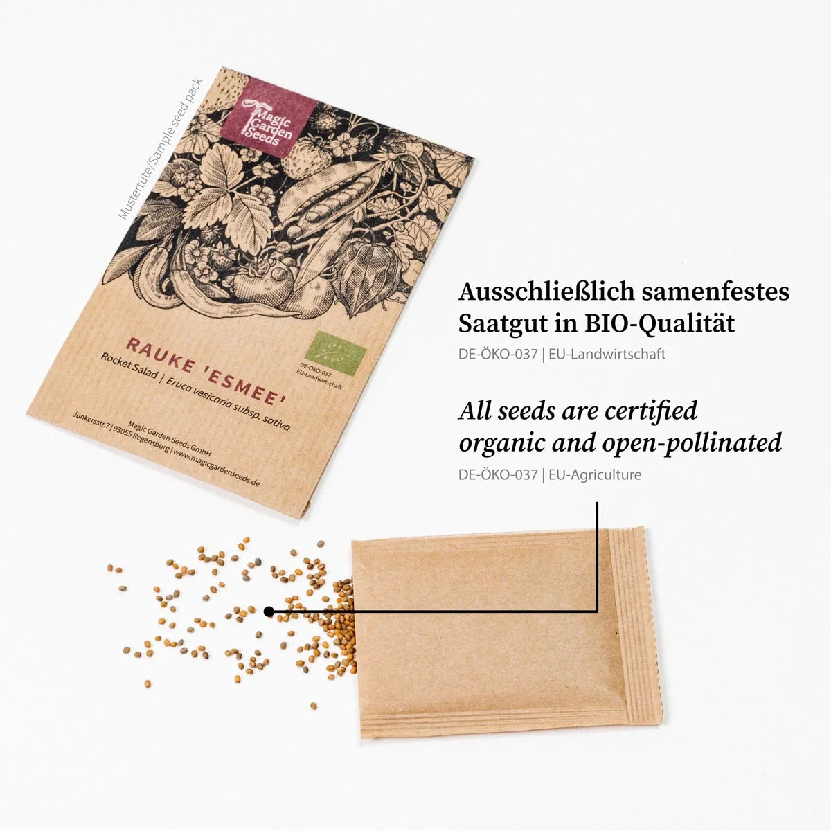 Wilder Blütenrausch Saatgut Set Blumengärtnerin Schnittblumengarten Bio Samen Magic Garden Seeds Samentüten