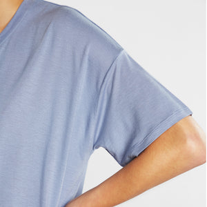 Loose T-shirt made of TENCEL in light blue