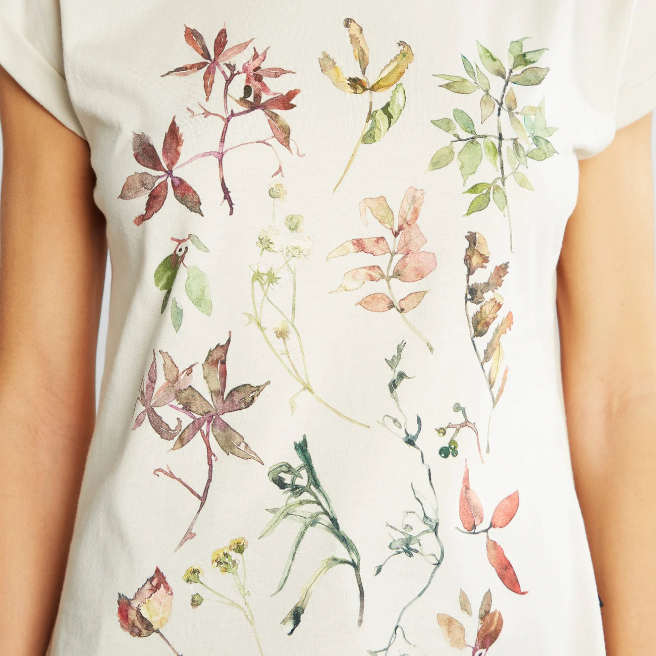 T-Shirt Night Florals in Créme