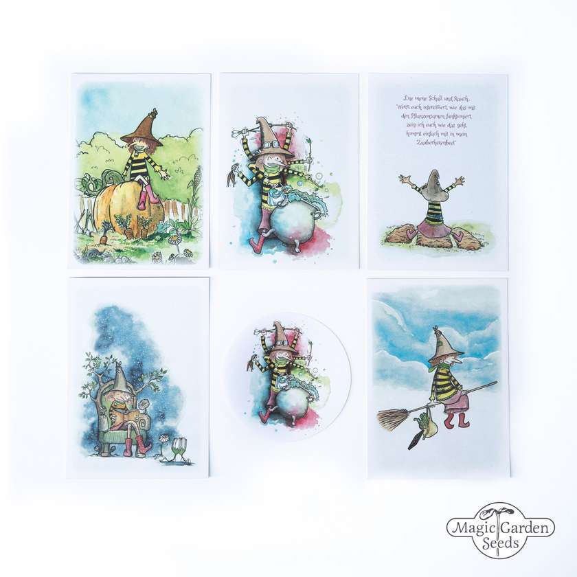 Saatgut Set Kinder ERdmonster und Hexenkraut Magic Garden Seeds