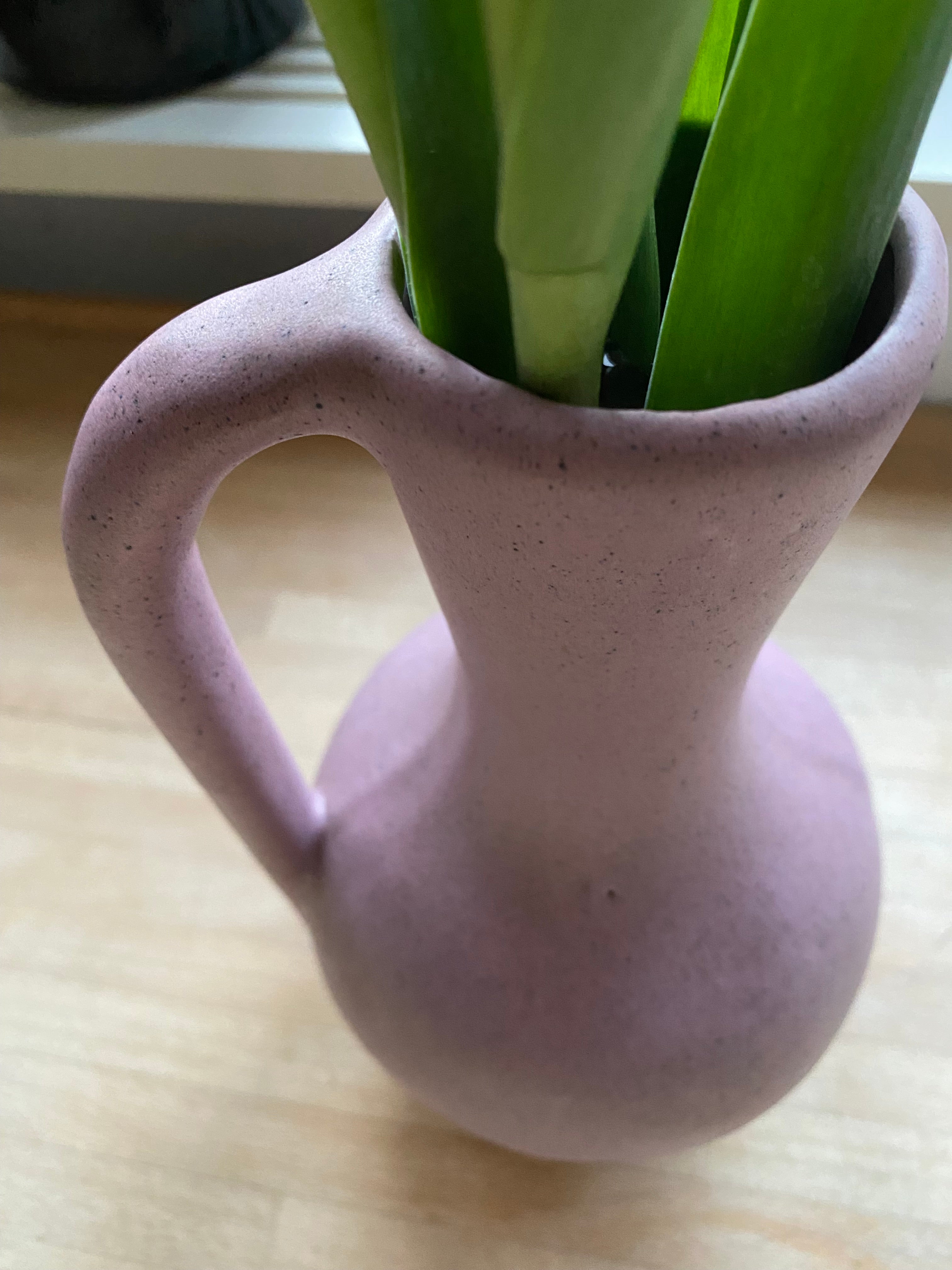 Vase in delicate lilac