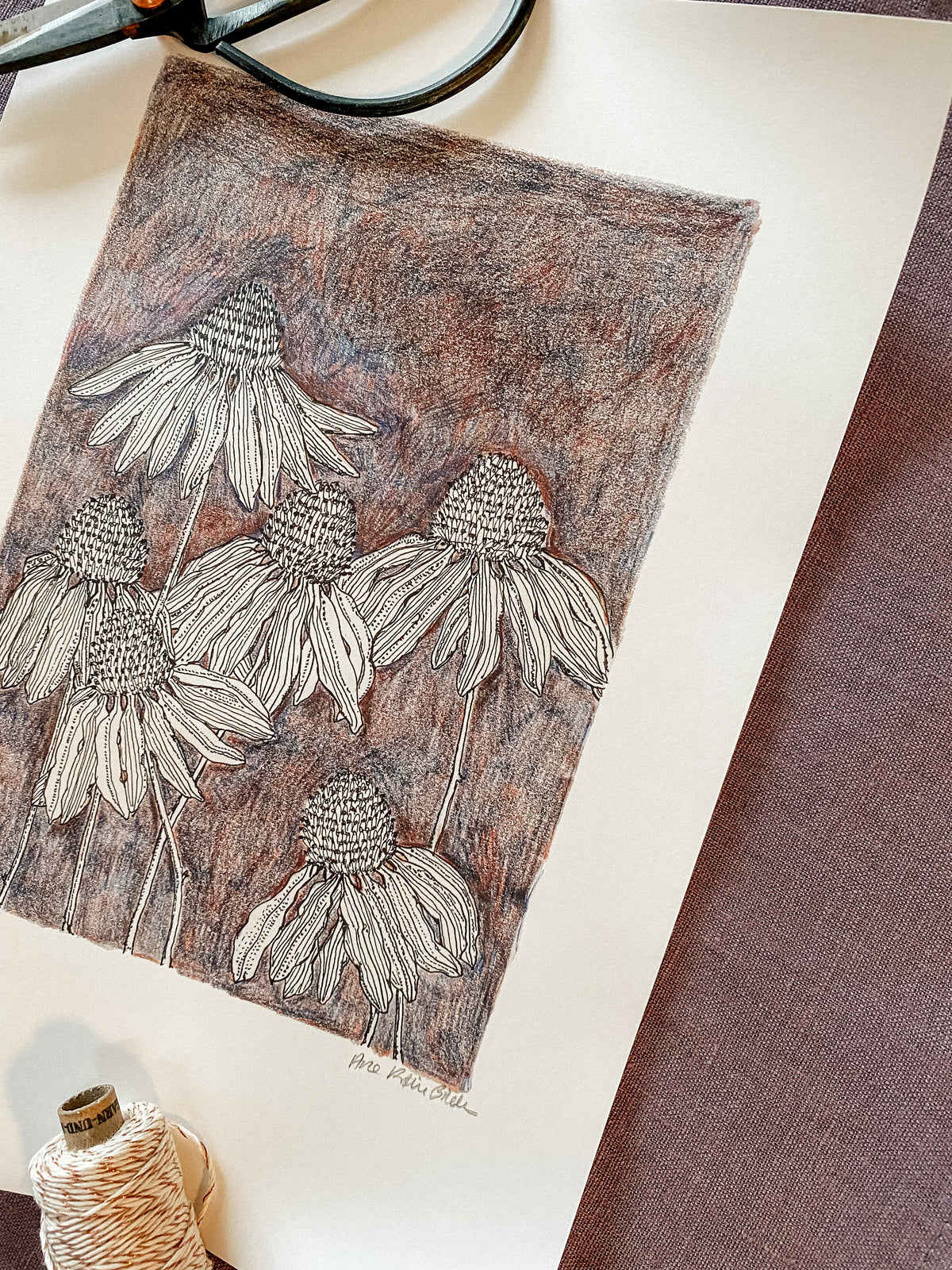 Kunstdruck "Sonnenhut"