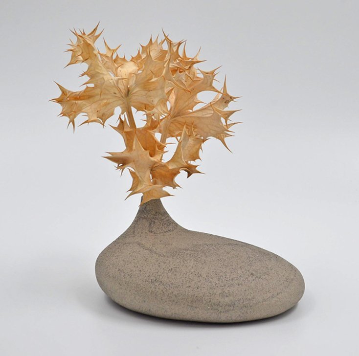 Schöne Vase in Tropfenform