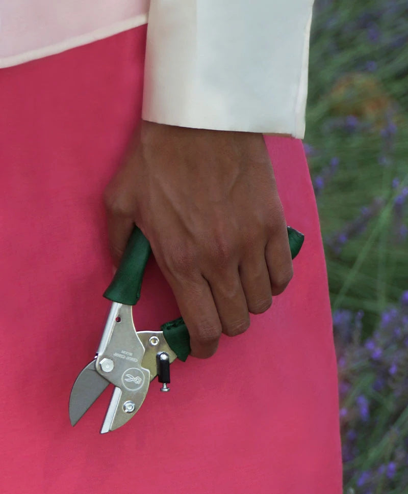 Beautiful secateurs with a leather handle