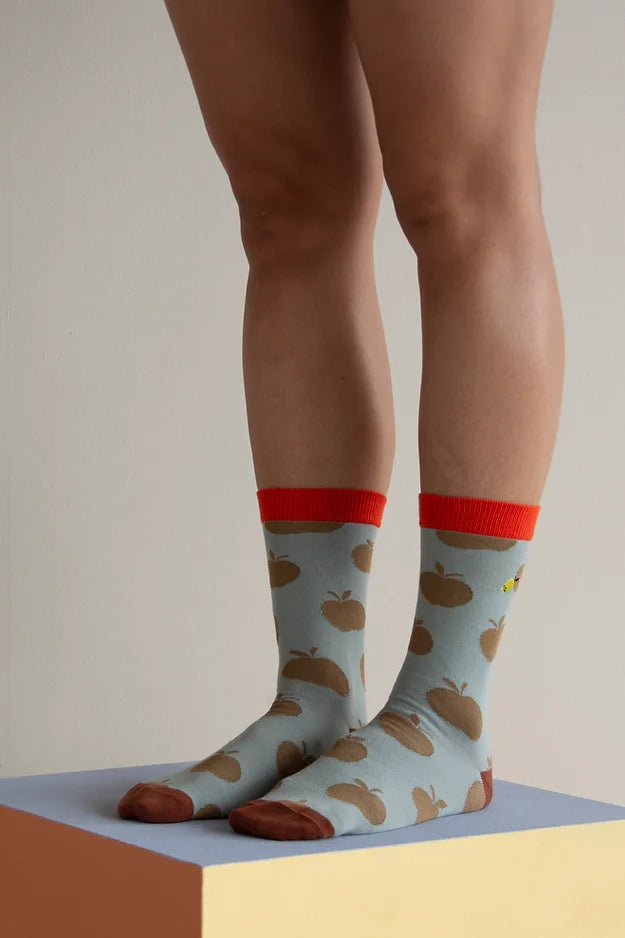 Apple socks for little people