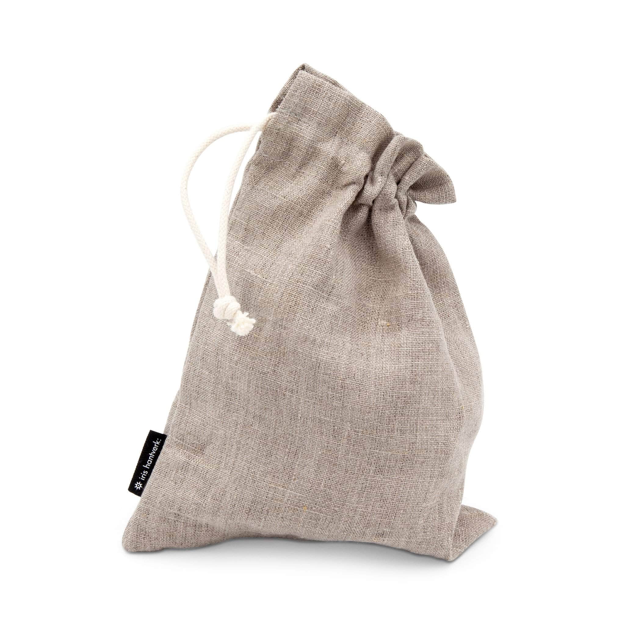 Clothespins in a linen bag
