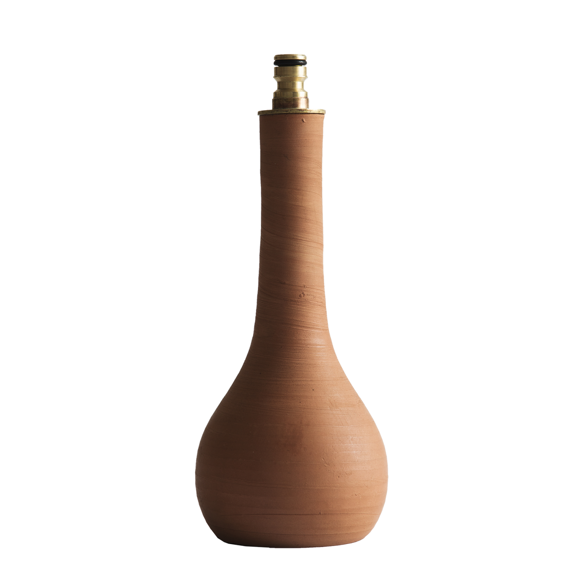 Outdoor shower - terracotta hose shower