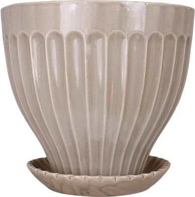 Large stoneware plant pot